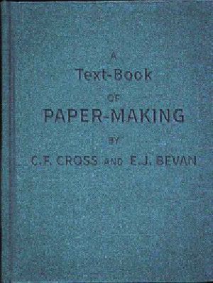 [Gutenberg 56679] • A Text-book of Paper-making